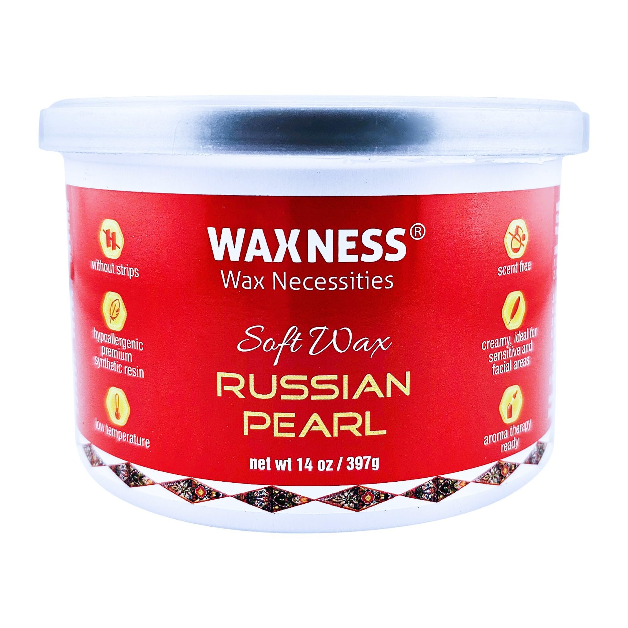 Amazon.com : Waxness Russian Pearl Soft Wax Tin 14 oz (397 g